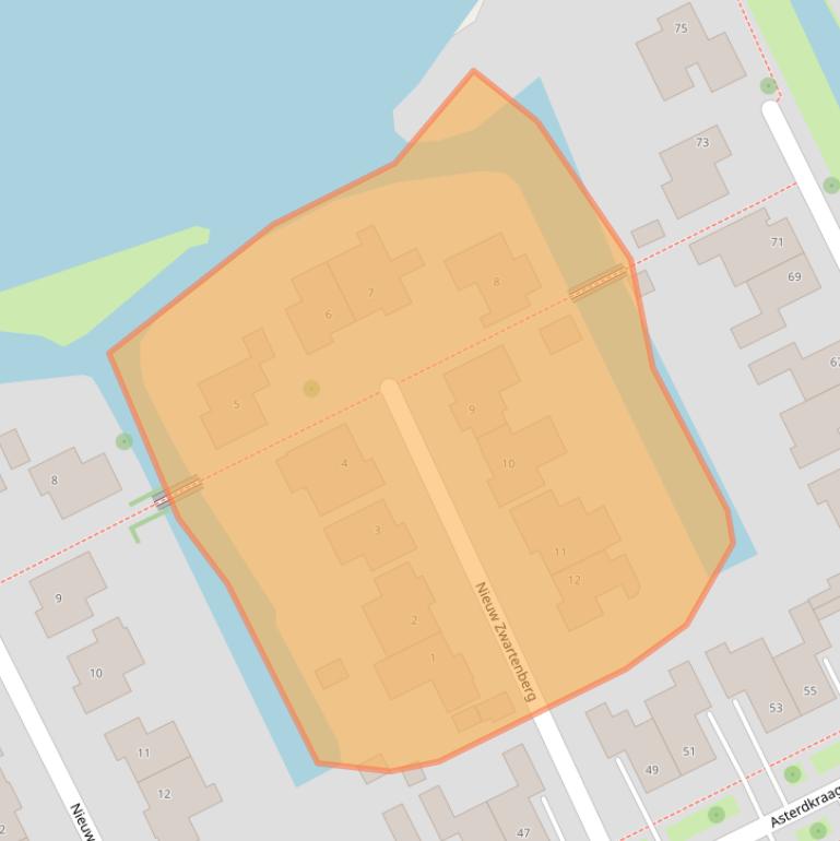 Kaart van postcodegebied 4823GE.