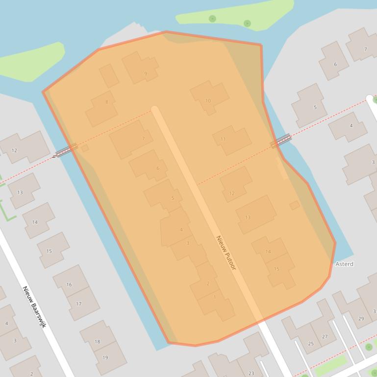 Kaart van postcodegebied 4823GH.