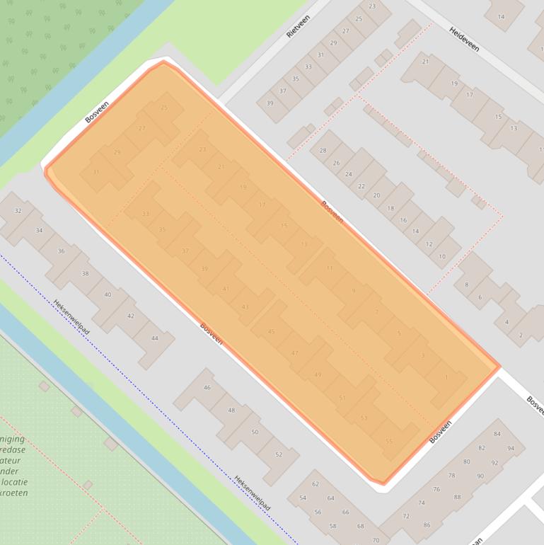 Kaart van postcodegebied 4823HG.