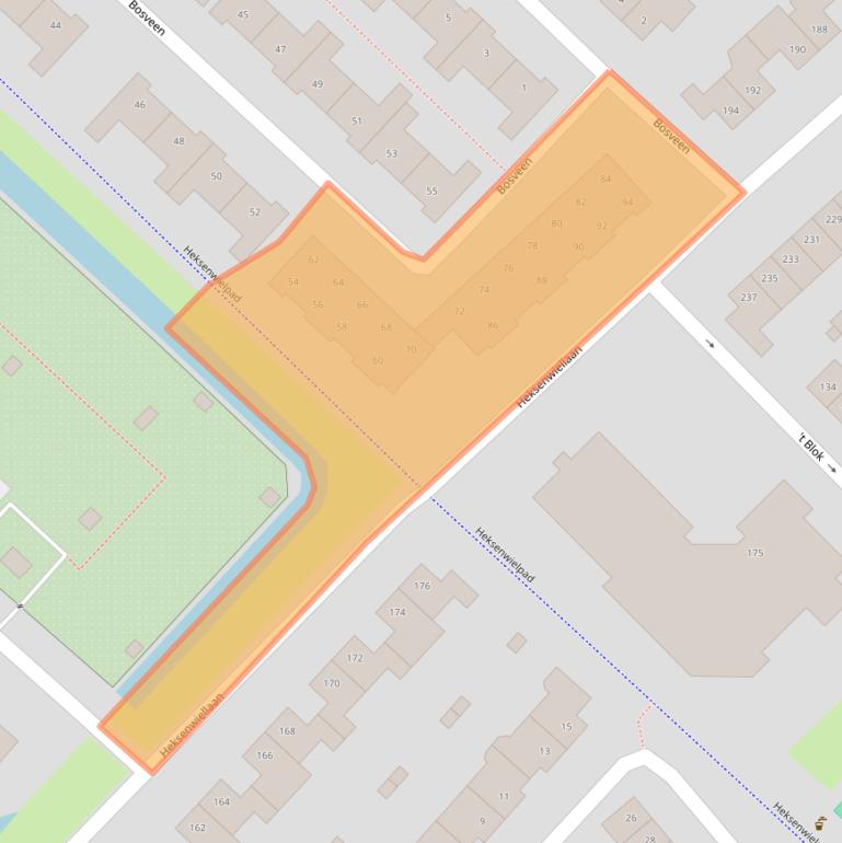 Kaart van postcodegebied 4823HJ.