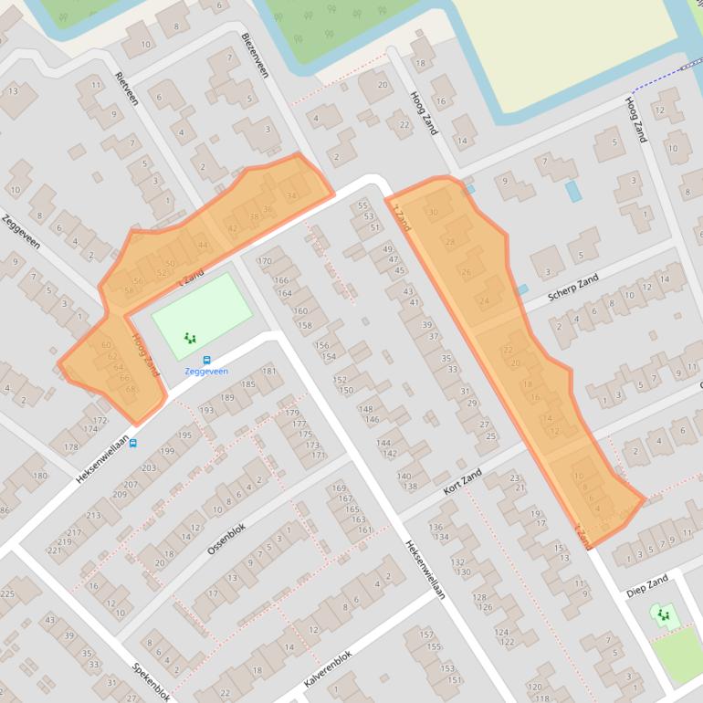 Kaart van postcodegebied 4823HP.