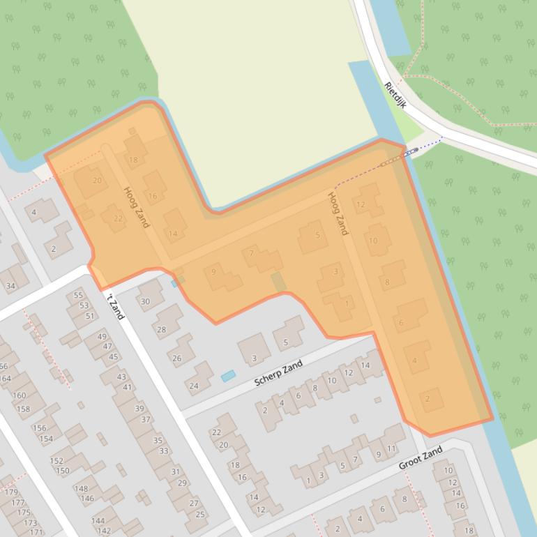 Kaart van postcodegebied 4823HS.