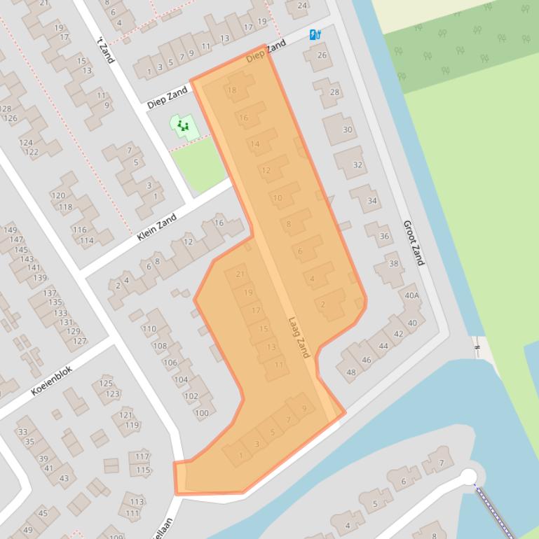 Kaart van postcodegebied 4823HX.