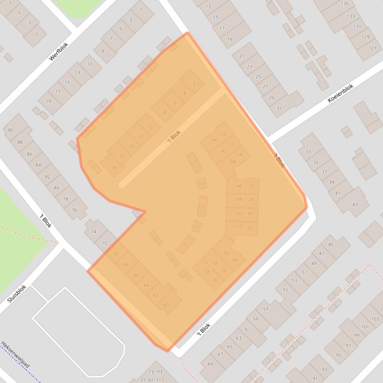 Kaart van postcodegebied 4823JA.