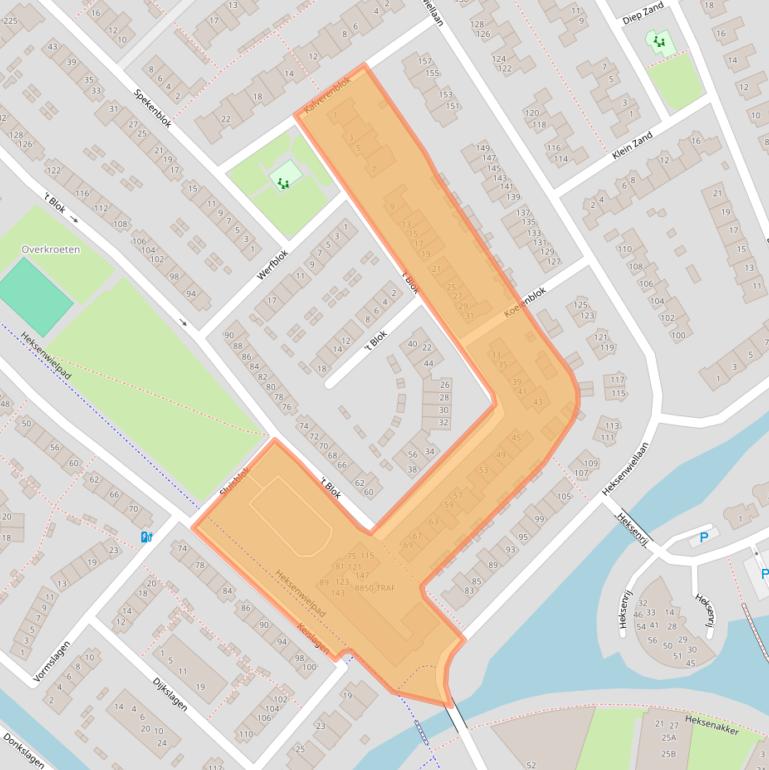 Kaart van postcodegebied 4823JC.