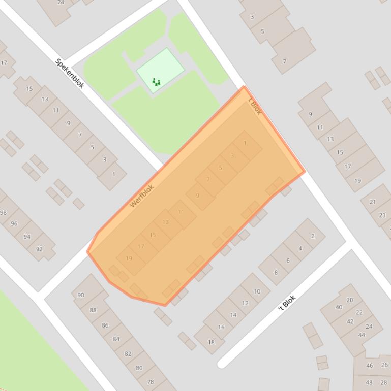 Kaart van postcodegebied 4823JD.