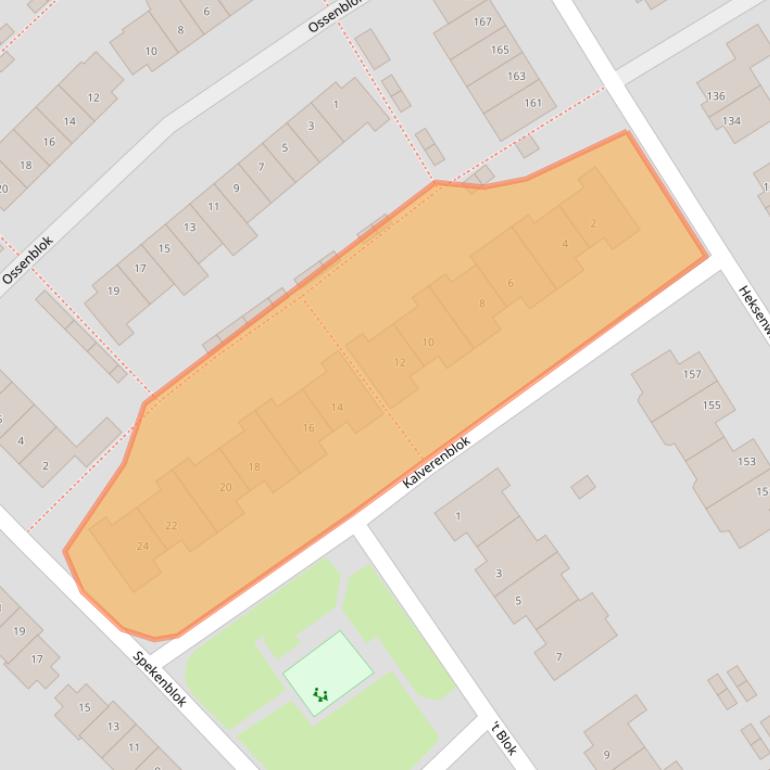 Kaart van postcodegebied 4823JH.