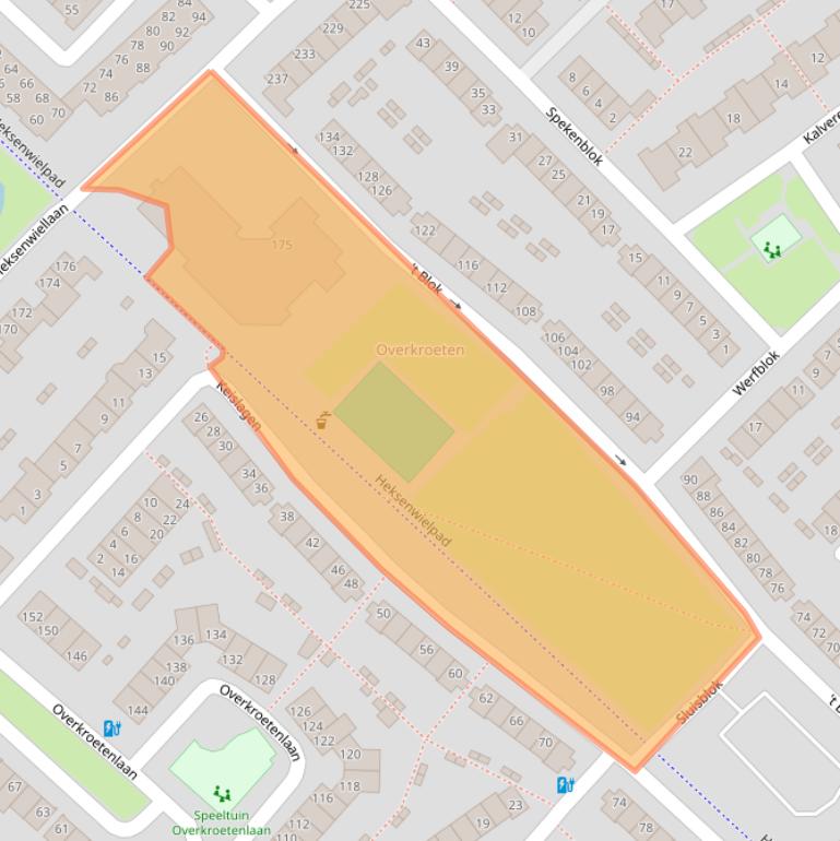 Kaart van postcodegebied 4823JJ.