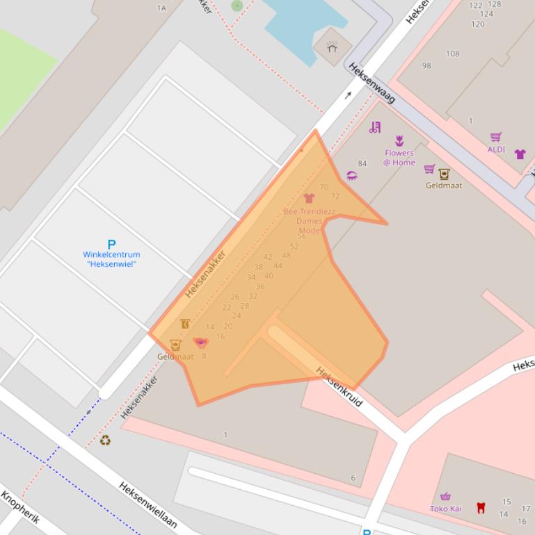 Kaart van postcodegebied 4823JN.