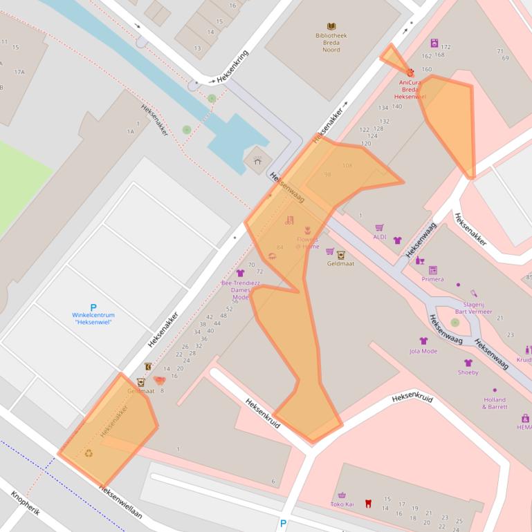 Kaart van postcodegebied 4823JP.