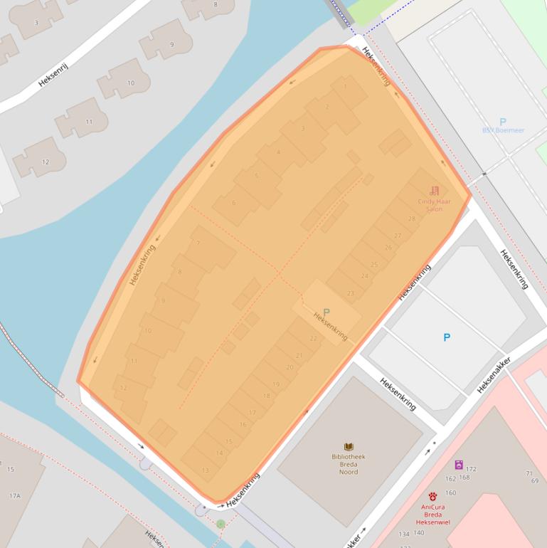 Kaart van postcodegebied 4823JS.