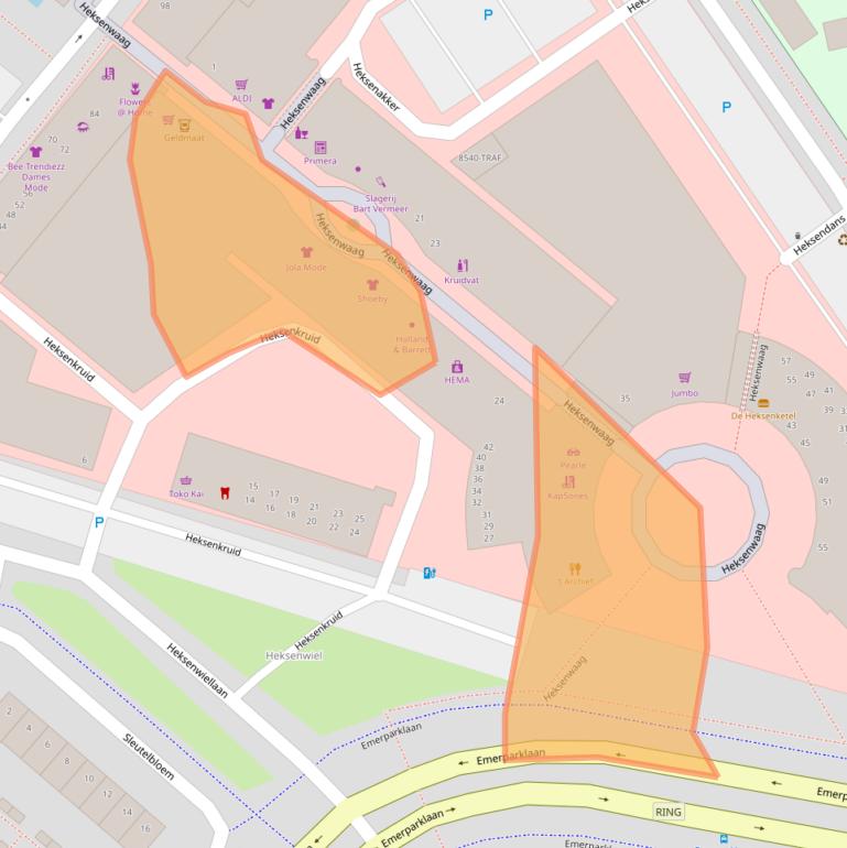 Kaart van postcodegebied 4823JV.