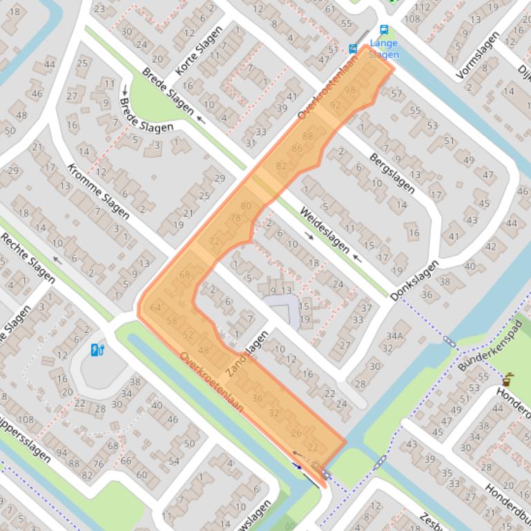 Kaart van postcodegebied 4823KA.