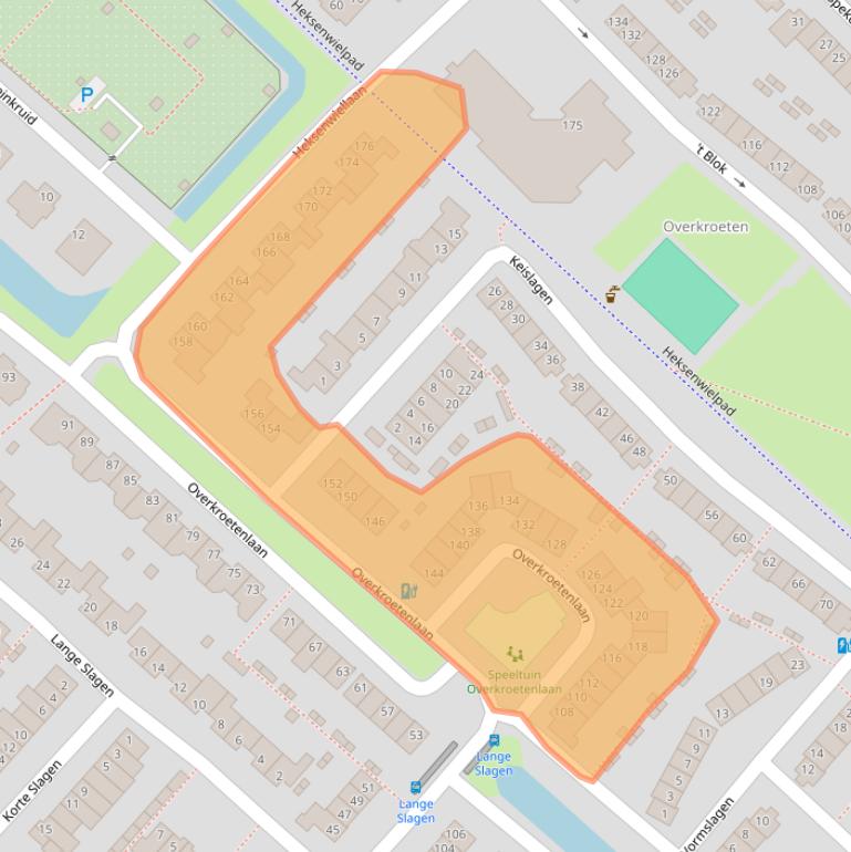 Kaart van postcodegebied 4823KB.