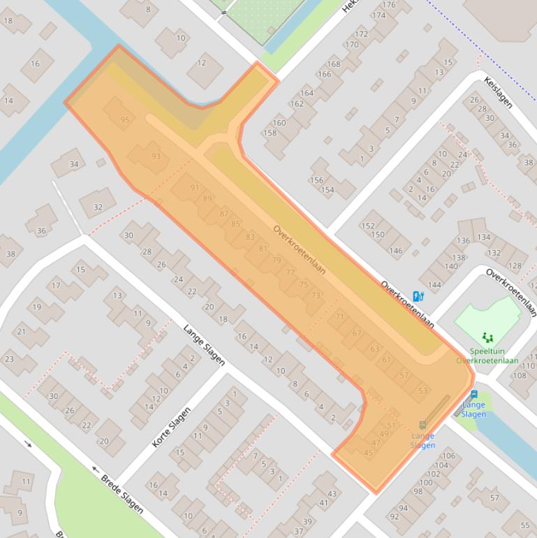 Kaart van postcodegebied 4823KD.