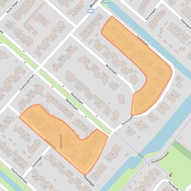 Kaart van postcodegebied 4823KG.