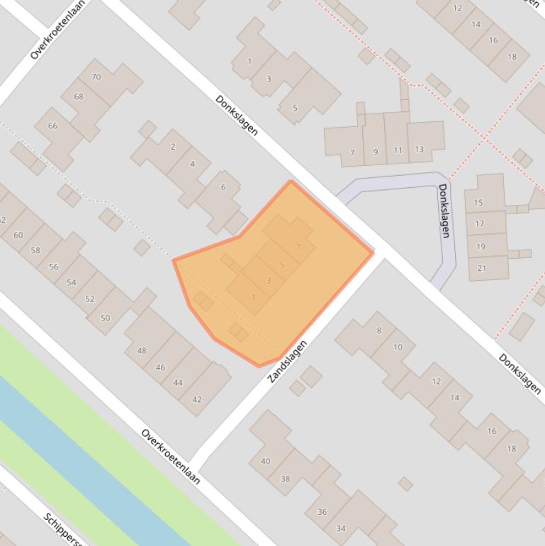 Kaart van postcodegebied 4823KH.