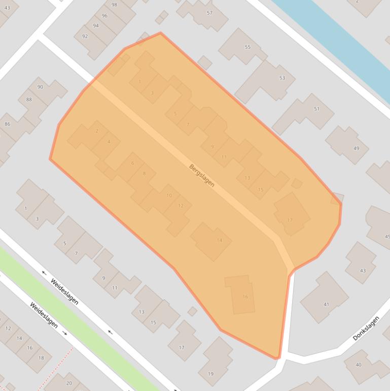 Kaart van postcodegebied 4823KK.