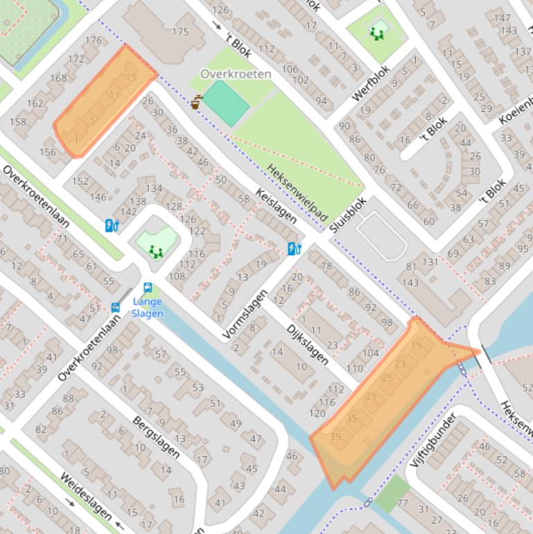 Kaart van postcodegebied 4823KN.