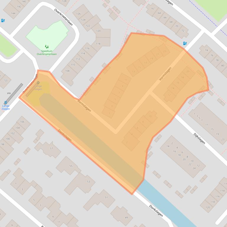 Kaart van postcodegebied 4823KP.