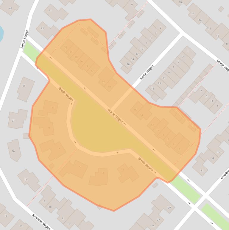 Kaart van postcodegebied 4823LM.