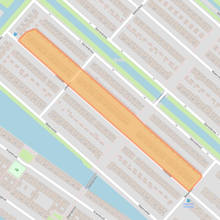 Kaart van postcodegebied 4823MC.