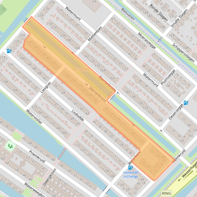 Kaart van postcodegebied 4823MD.