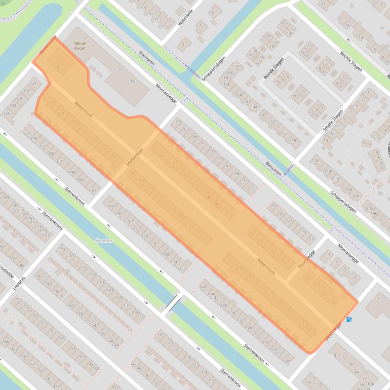 Kaart van postcodegebied 4823MG.