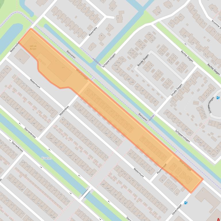 Kaart van postcodegebied 4823MH.