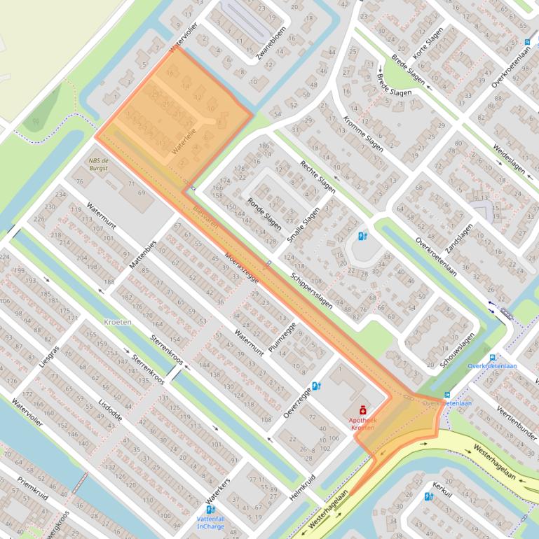 Kaart van postcodegebied 4823MT.