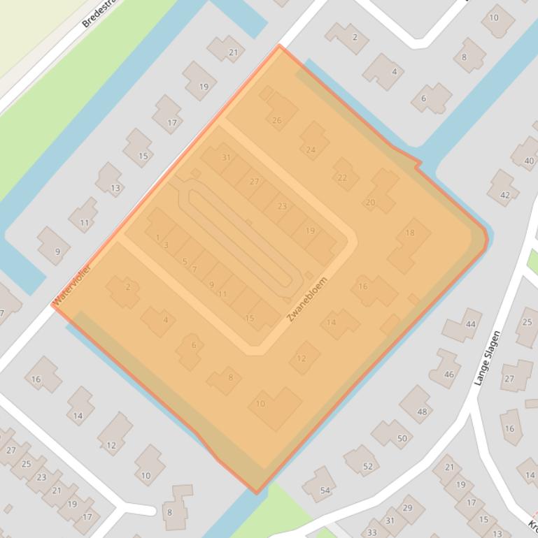 Kaart van postcodegebied 4823MV.