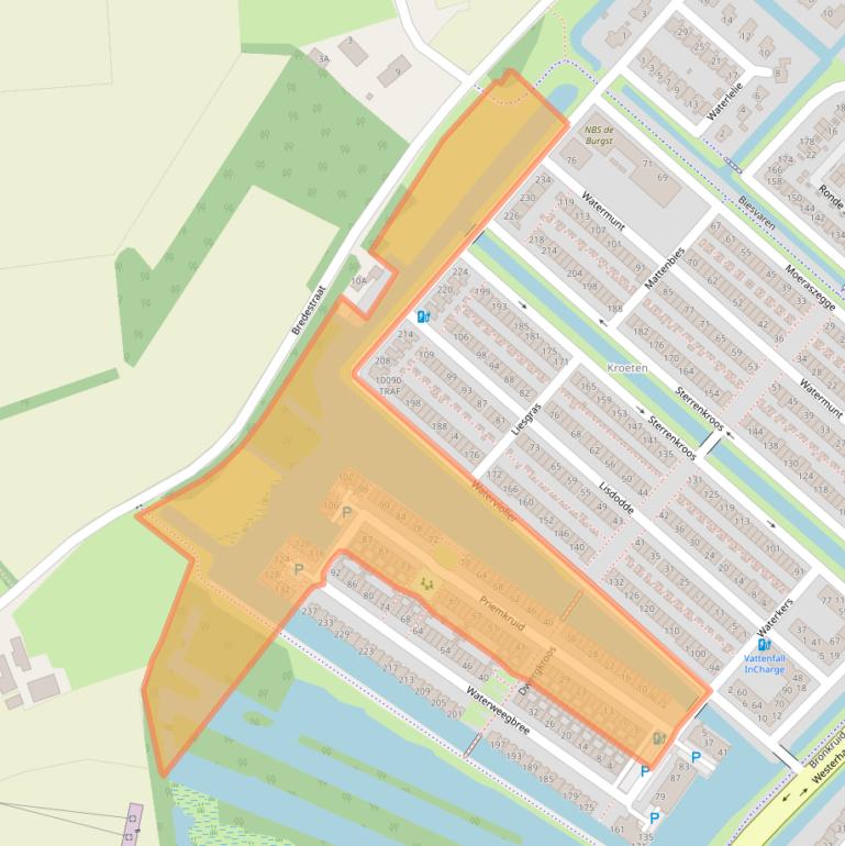 Kaart van postcodegebied 4823NA.