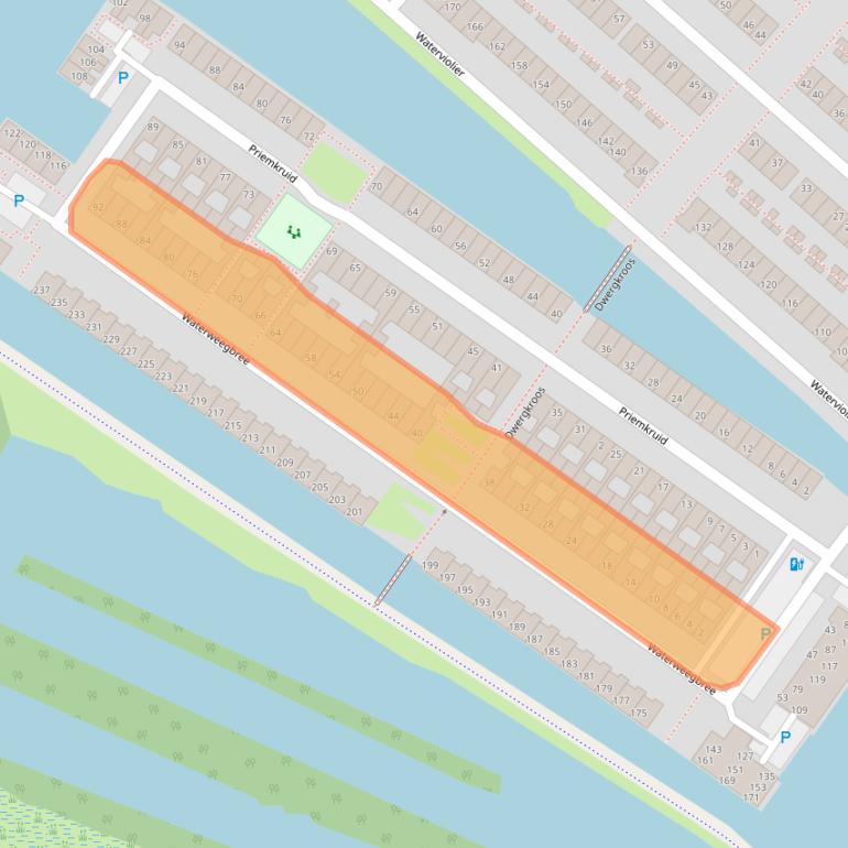 Kaart van postcodegebied 4823NC.
