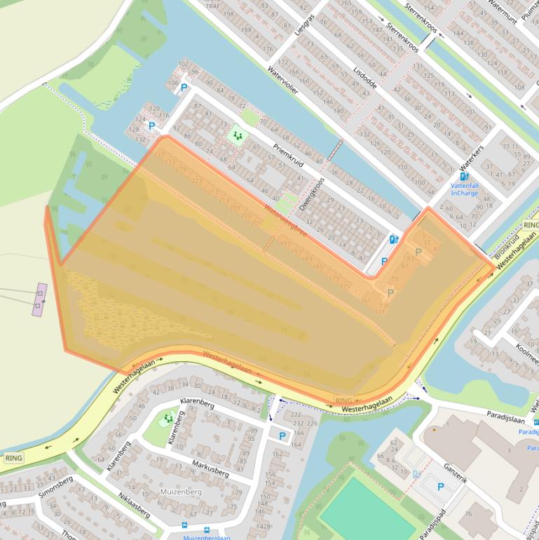 Kaart van postcodegebied 4823NE.