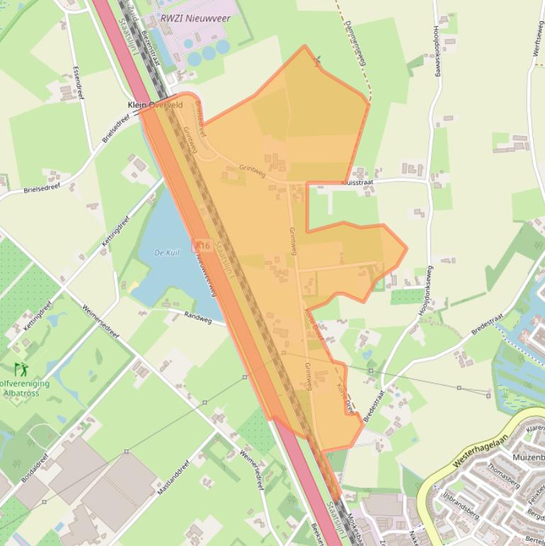 Kaart van postcodegebied 4823ZC.