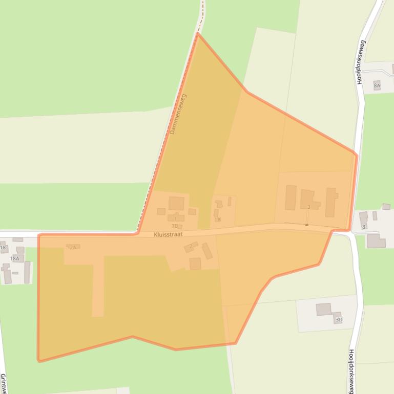 Kaart van postcodegebied 4823ZH.