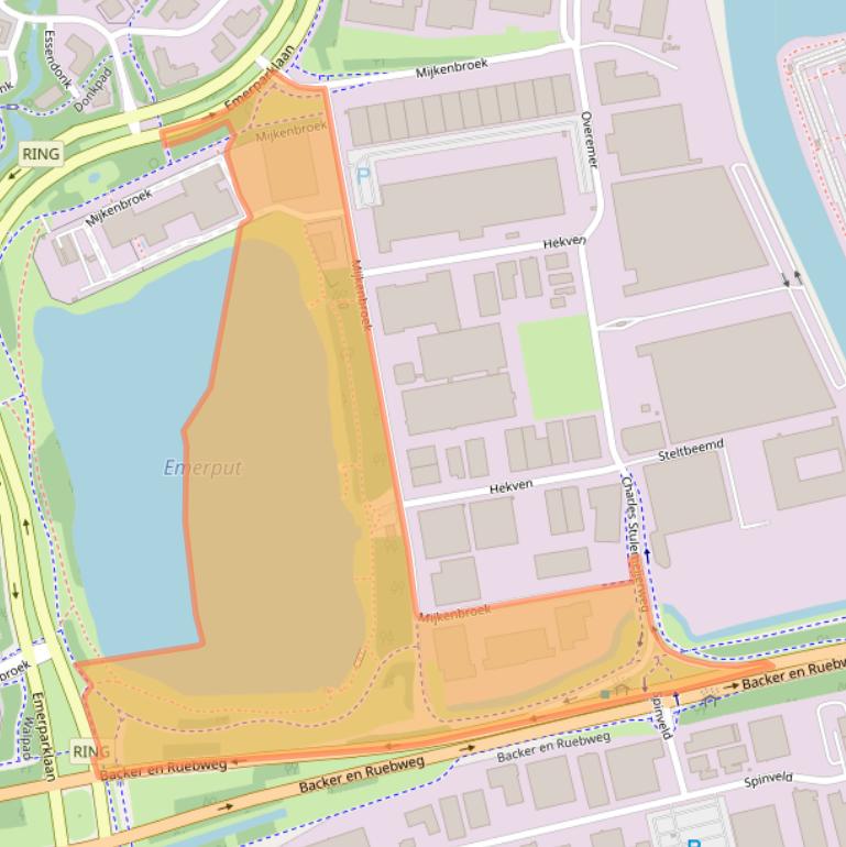 Kaart van postcodegebied 4824AA.