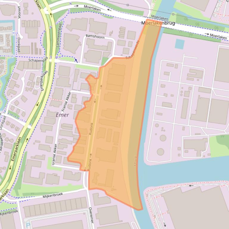Kaart van postcodegebied 4824AJ.