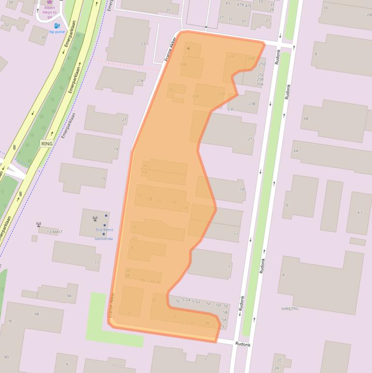 Kaart van postcodegebied 4824AK.