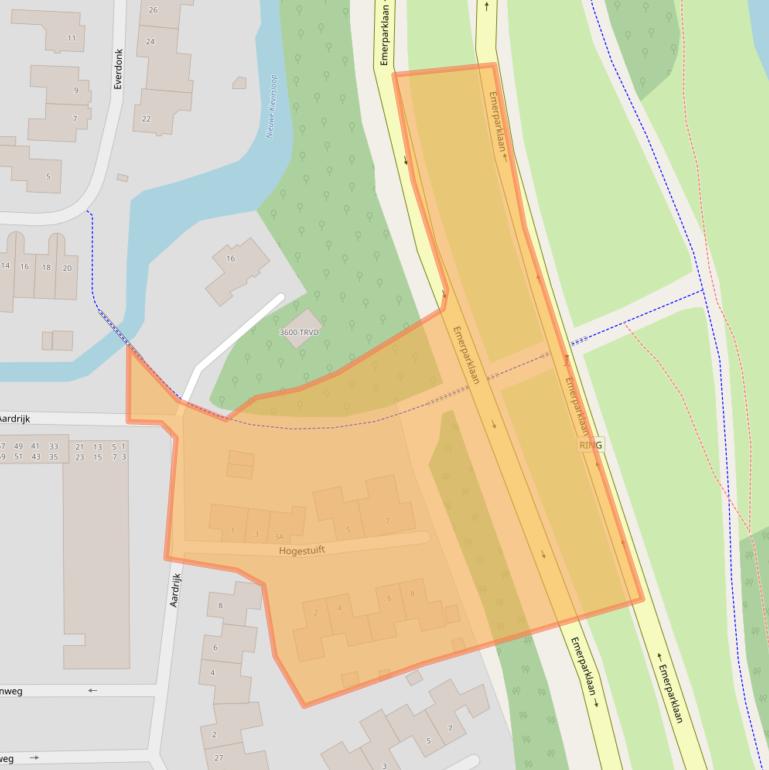 Kaart van postcodegebied 4824BA.