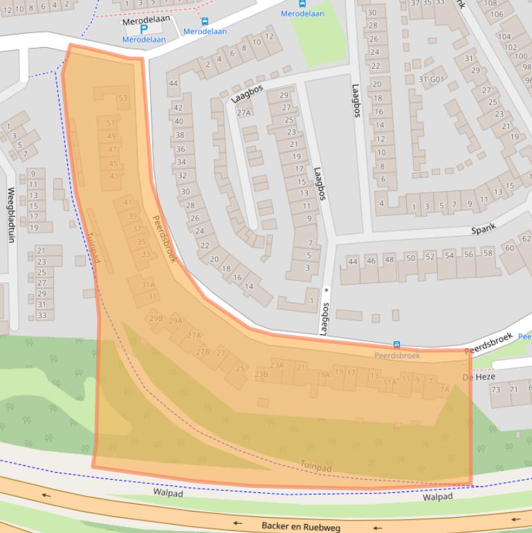 Kaart van postcodegebied 4824BL.