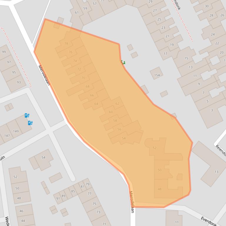 Kaart van postcodegebied 4824BN.