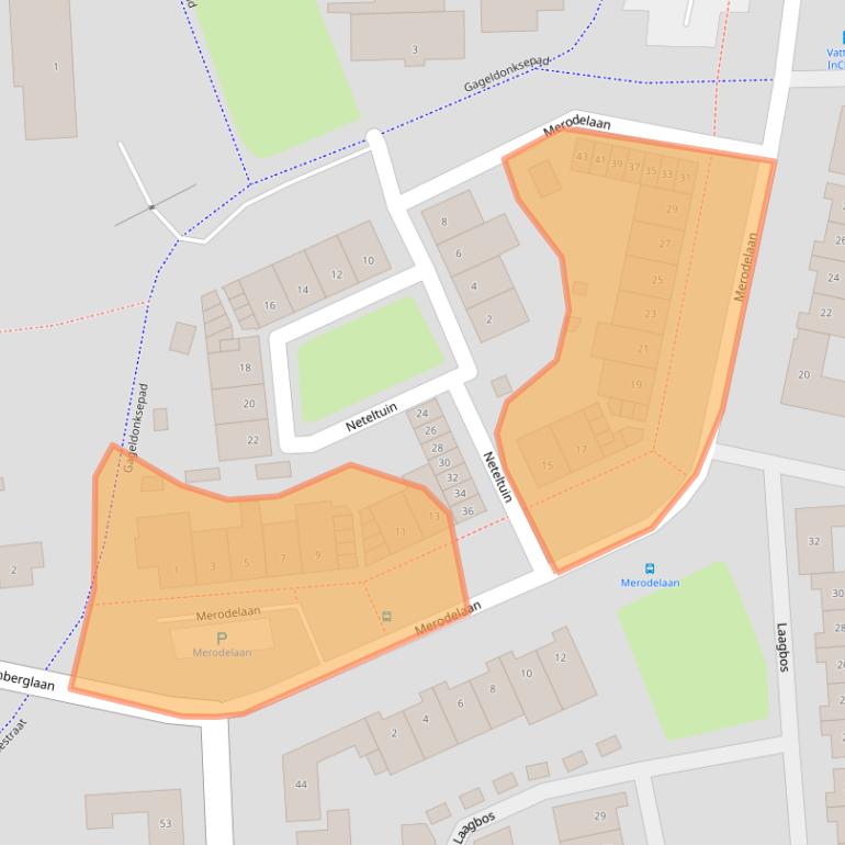 Kaart van postcodegebied 4824BP.