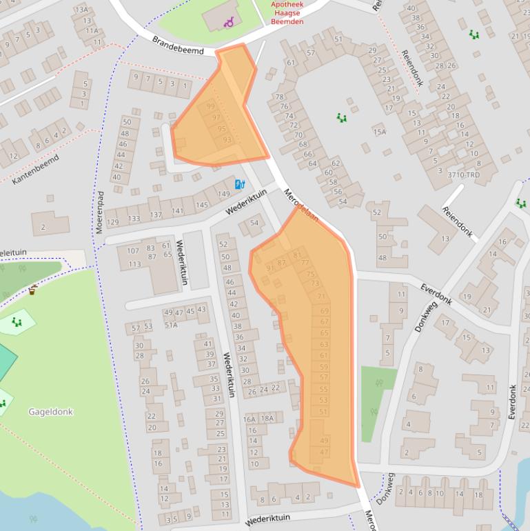 Kaart van postcodegebied 4824BR.