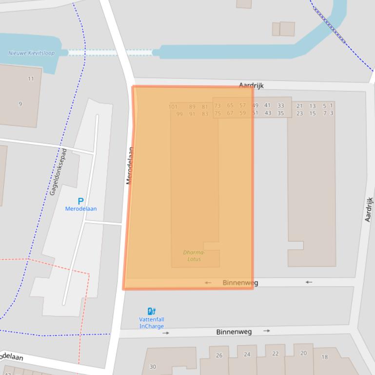 Kaart van postcodegebied 4824BT.