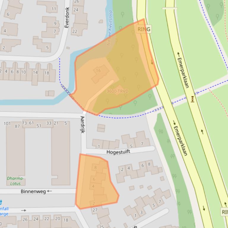 Kaart van postcodegebied 4824BV.