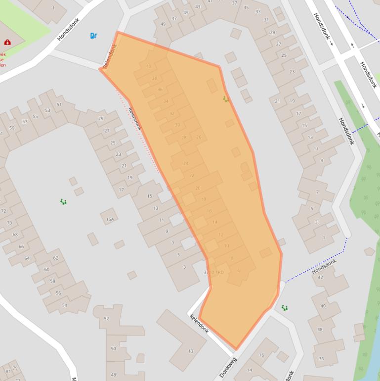 Kaart van postcodegebied 4824CD.