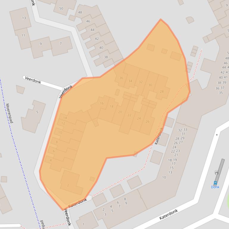 Kaart van postcodegebied 4824CK.