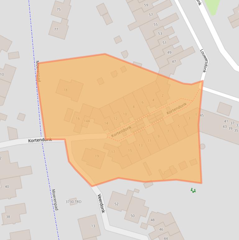 Kaart van postcodegebied 4824CM.