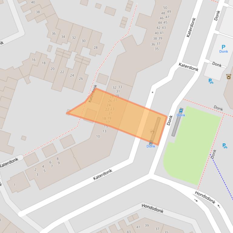 Kaart van postcodegebied 4824CP.